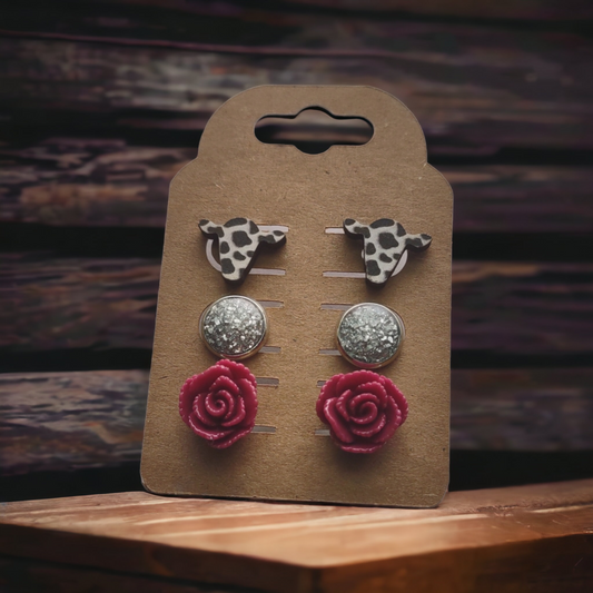 Cow Earring Set